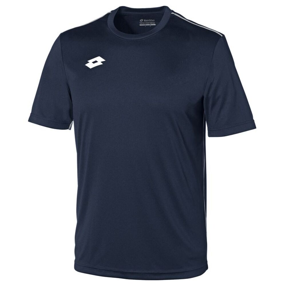 Lotto Junior Unisex Delta Jersey Short Sleeve Shirt / Navy/White
